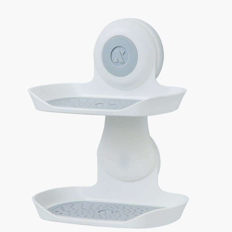 Bathroom Decor *  | Slipx Solutions Suction Cup Double Soap Saver In White