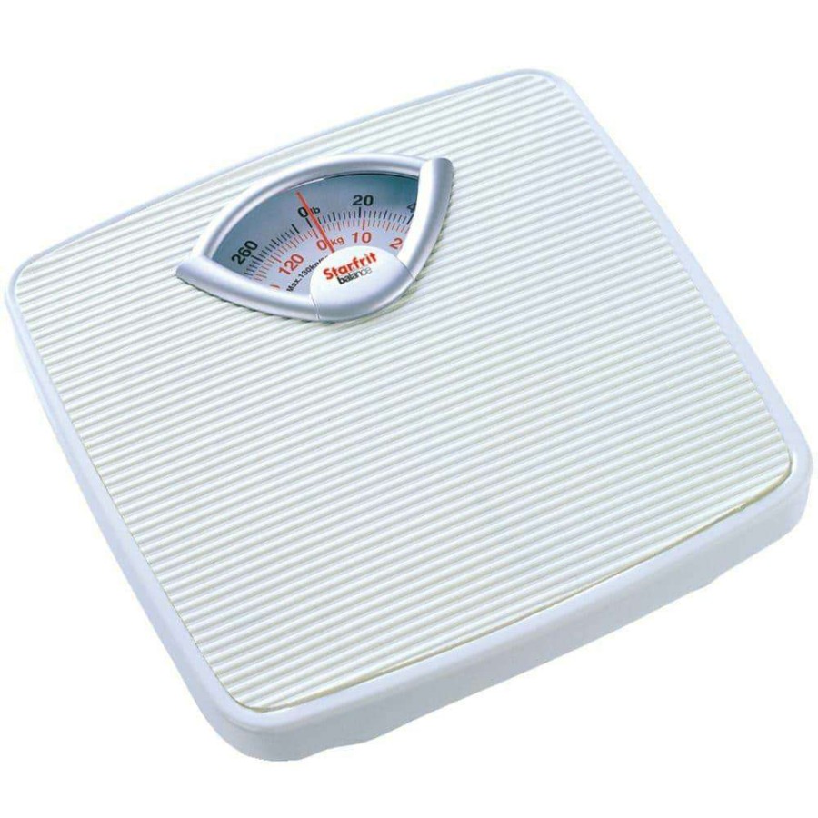 Bathroom Scales *  | Starfrit Dial Mechanical Scale In White