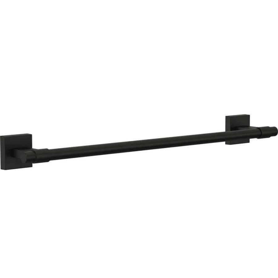 Bathroom Hardware *  | Franklin Brass Maxted 18 In. Towel Bar In Matte Black