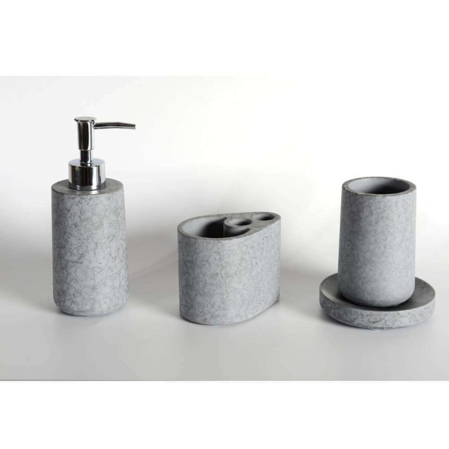 Bathroom Decor *  | Movisa Concrete Terrazzo Bath Accessory Set