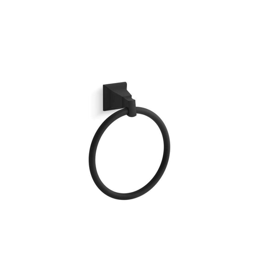 Bathroom Hardware *  | Kohler Kallan Towel Ring In Matte Black