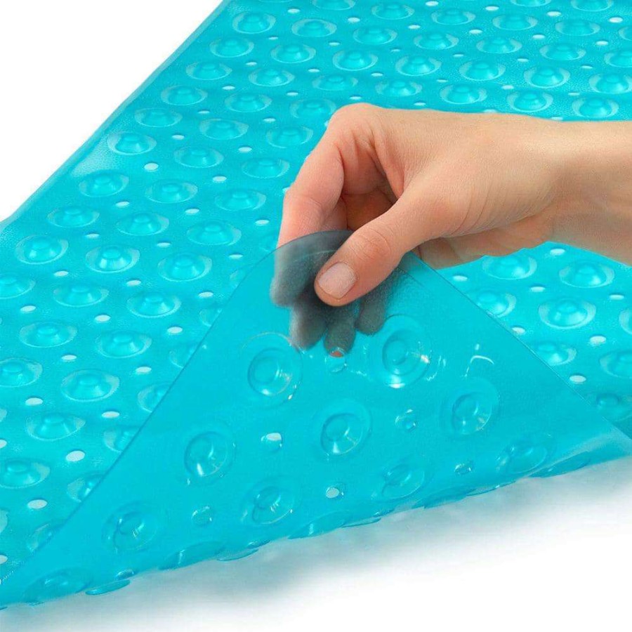 Bathtub Accessories *  | Healthsmart Clear Bath Mat, 15.5 In X 40 In, With 200 Suction Cups, In Green