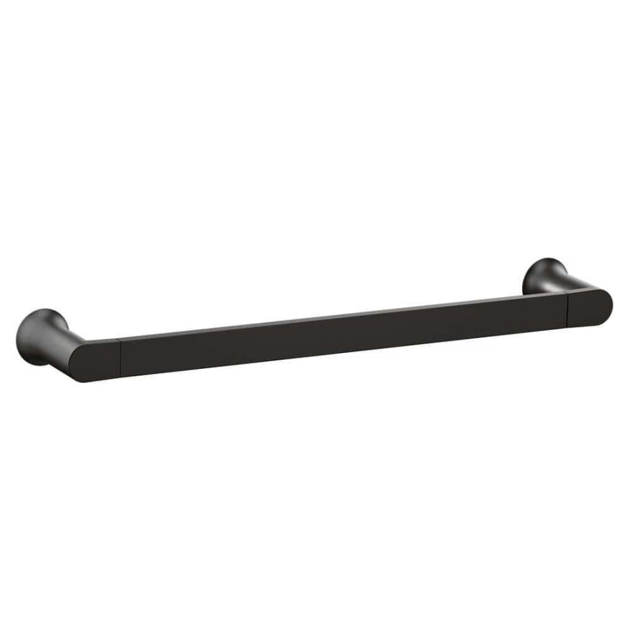 Bathroom Hardware *  | Moen Genta Lx 18 In. Towel Bar In Matte Black