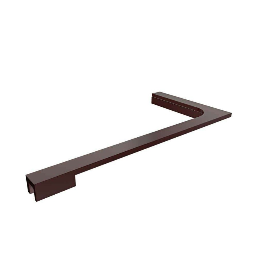 Bathtub Accessories *  | Dreamline 12 In. L-Bar Support Bracket (Right Wall Installation) For 10 Mm (3/8 In.) Glass In Oil Rubbed Bronze