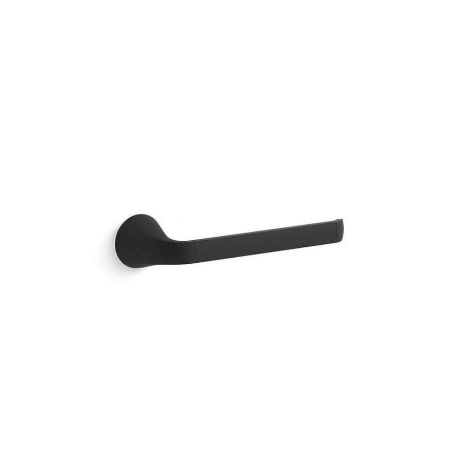 Bathroom Hardware *  | Kohler Cursiva Towel Arm In Matte Black