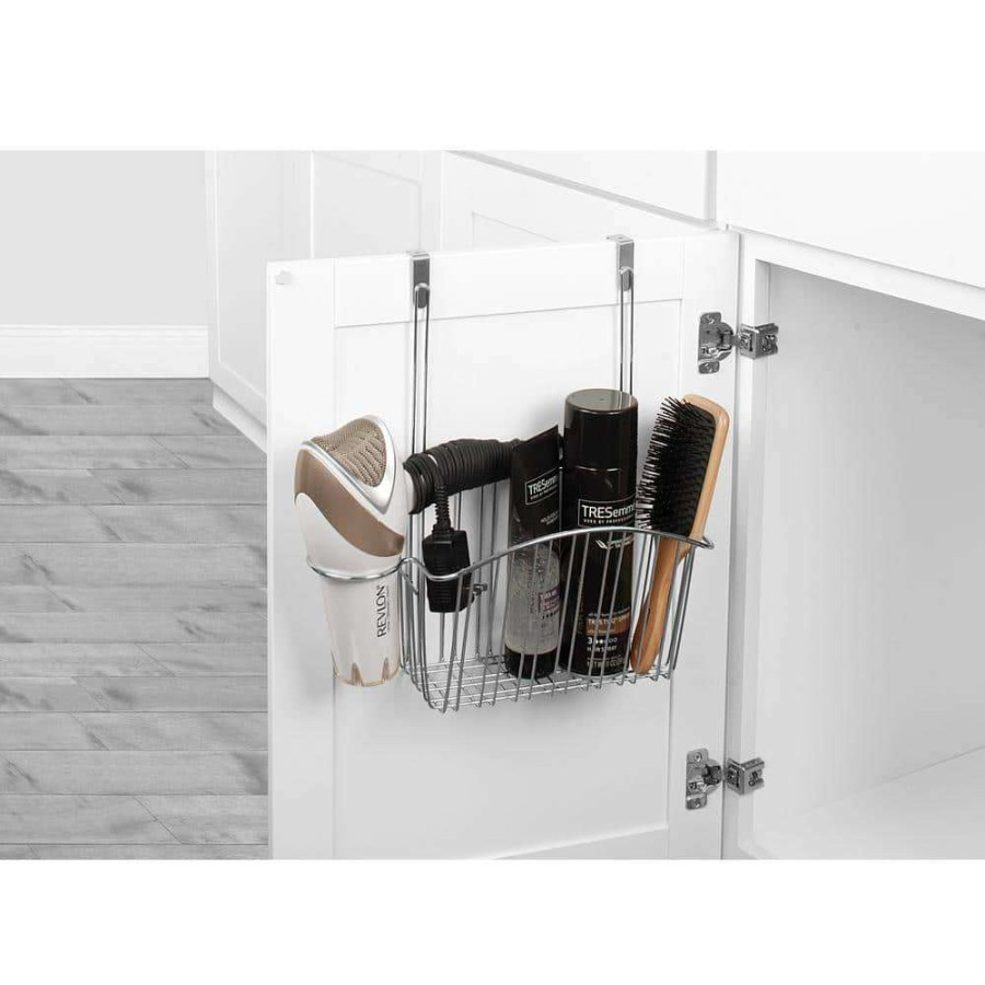 Bathroom Organizers *  | Spectrum Contempo 13.75 In. W Over The Cabinet Styling Center In Chrome