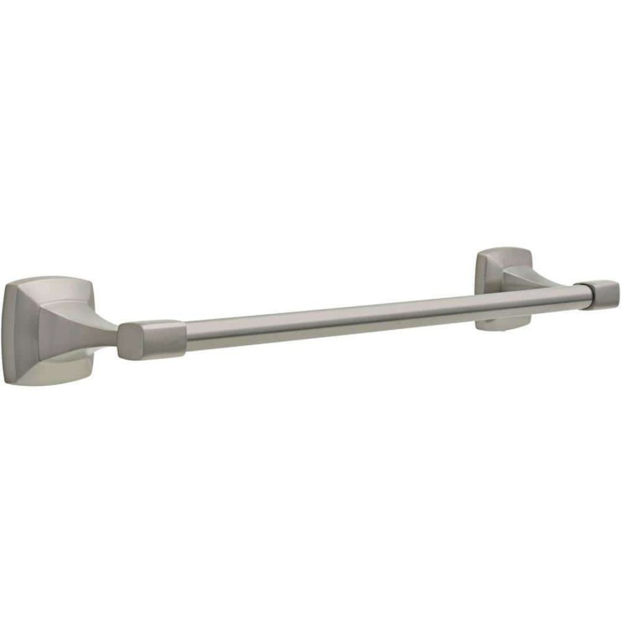 Bathroom Hardware *  | Delta Portwood 18 In. Towel Bar In Spotshield Brushed Nickel