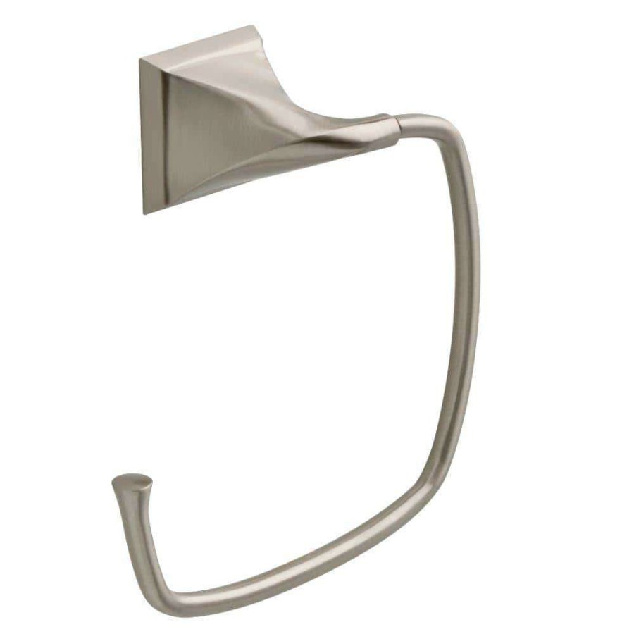 Bathroom Hardware *  | Delta Everly Towel Ring In Brushed Nickel