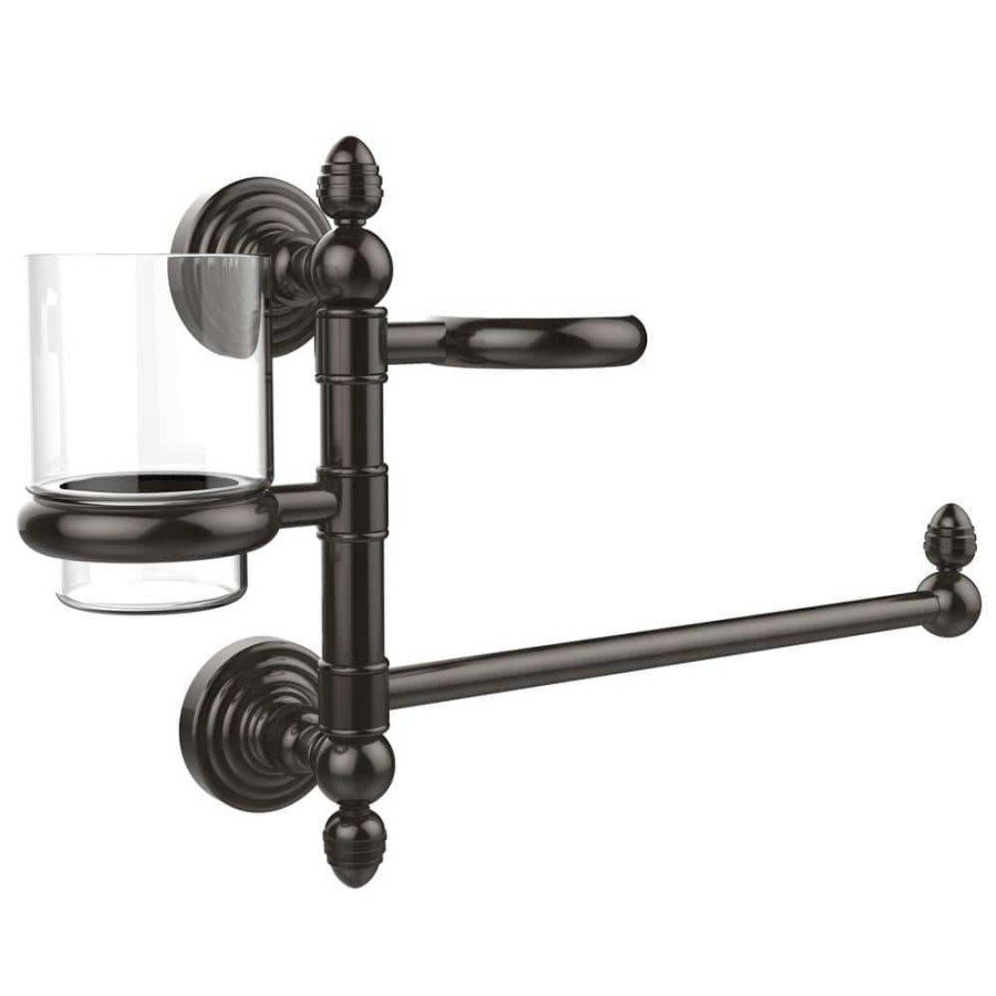 Bathroom Organizers *  | Allied Brass Waverly Place Collection Hair Dryer Holder And Organizer In Oil Rubbed Bronze