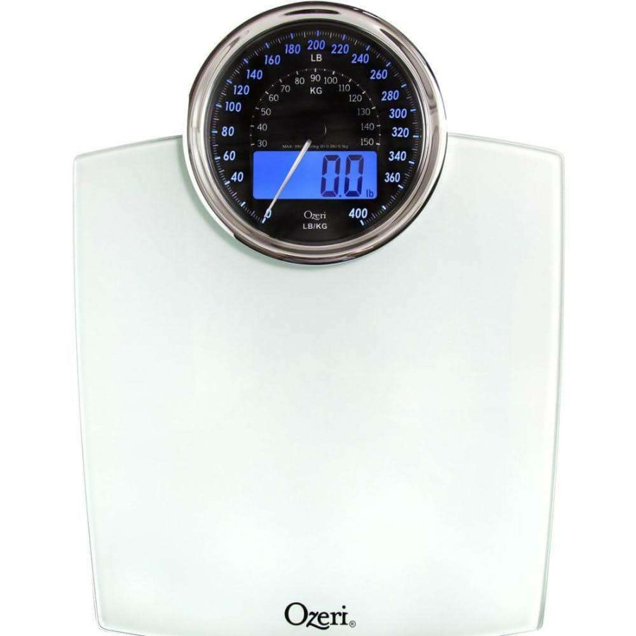 Bathroom Scales *  | Ozeri Rev 400 Lbs. Digital Bathroom Scale With Electro-Mechanical Weight Dial And 50 G Sensor Technology