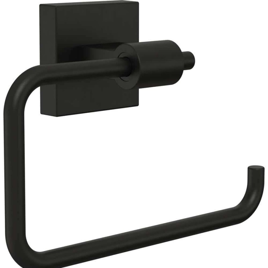 Bathroom Hardware *  | Franklin Brass Maxted Toilet Paper Holder In Matte Black