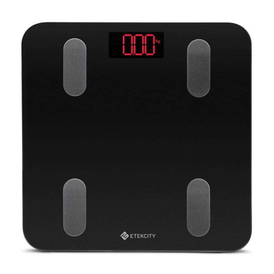 Bathroom Scales *  | Etekcity Smart Fitness Scale With Resistance Bands In Black