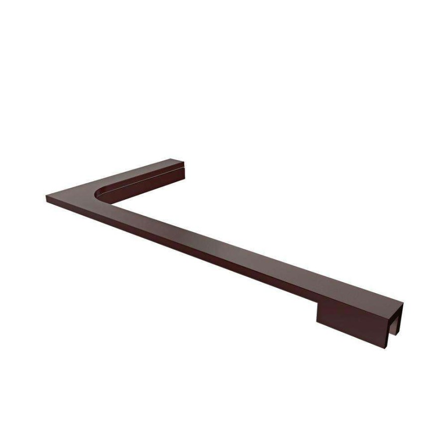 Bathtub Accessories *  | Dreamline 18 In. L-Bar Support Bracket (Left Wall Installation) For 10 Mm (3/8 In.) Glass In Oil Rubbed Bronze