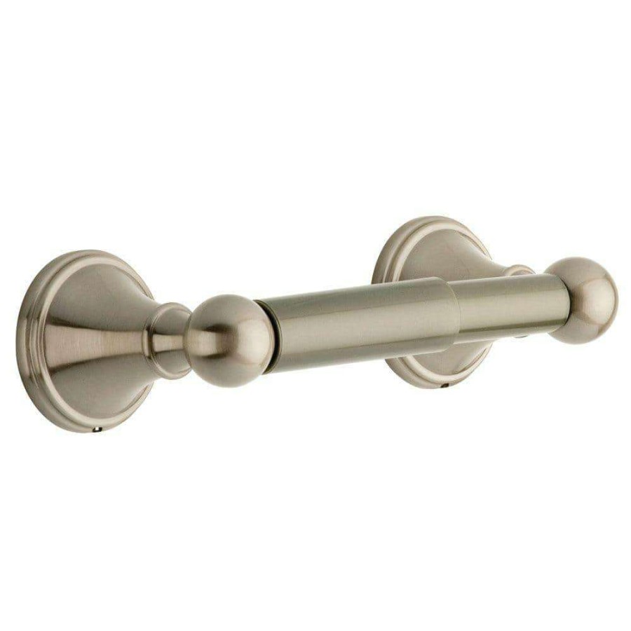 Bathroom Hardware *  | Delta Crestfield Toilet Paper Holder In Brushed Nickel