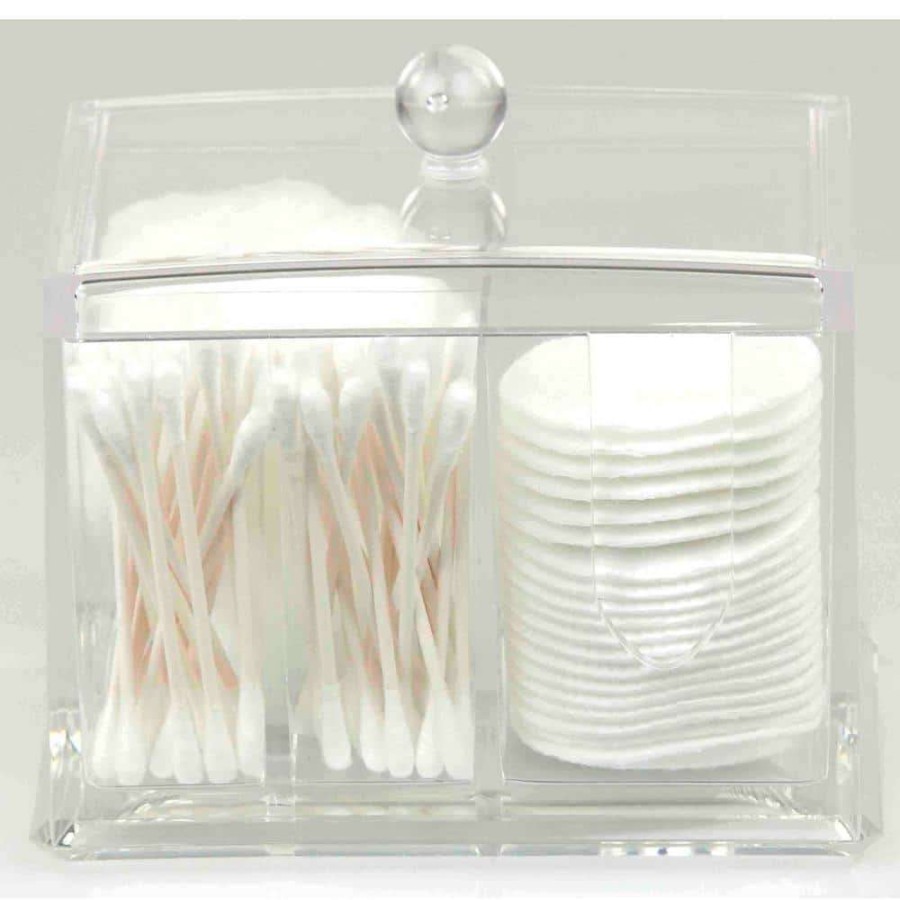 Bathroom Organizers *  | Home Basics 5.5 In. X 4.25 In. X 3.62 In. Clear Cosmetic Organizer