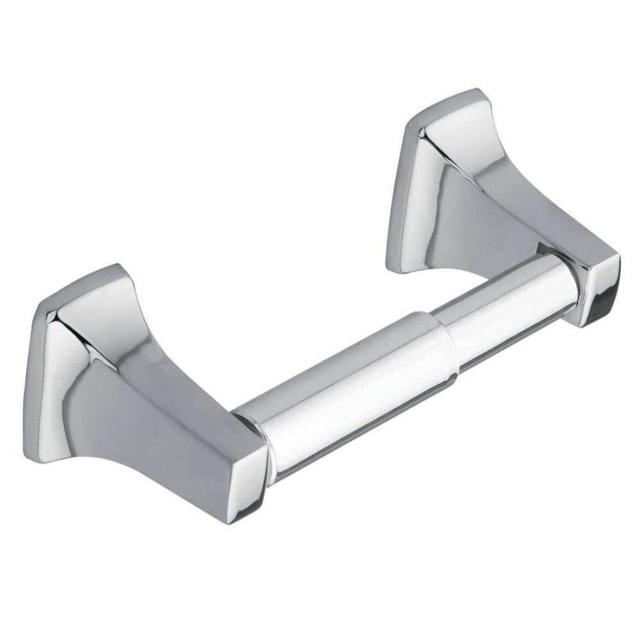 Bathroom Hardware *  | Moen Contemporary Toilet Paper Holder In Chrome