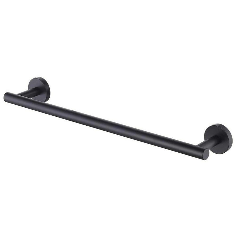 Bathroom Hardware *  | Ruiling 24 In. Wall Mount Towel Bar In Stainless Steel Matte Black